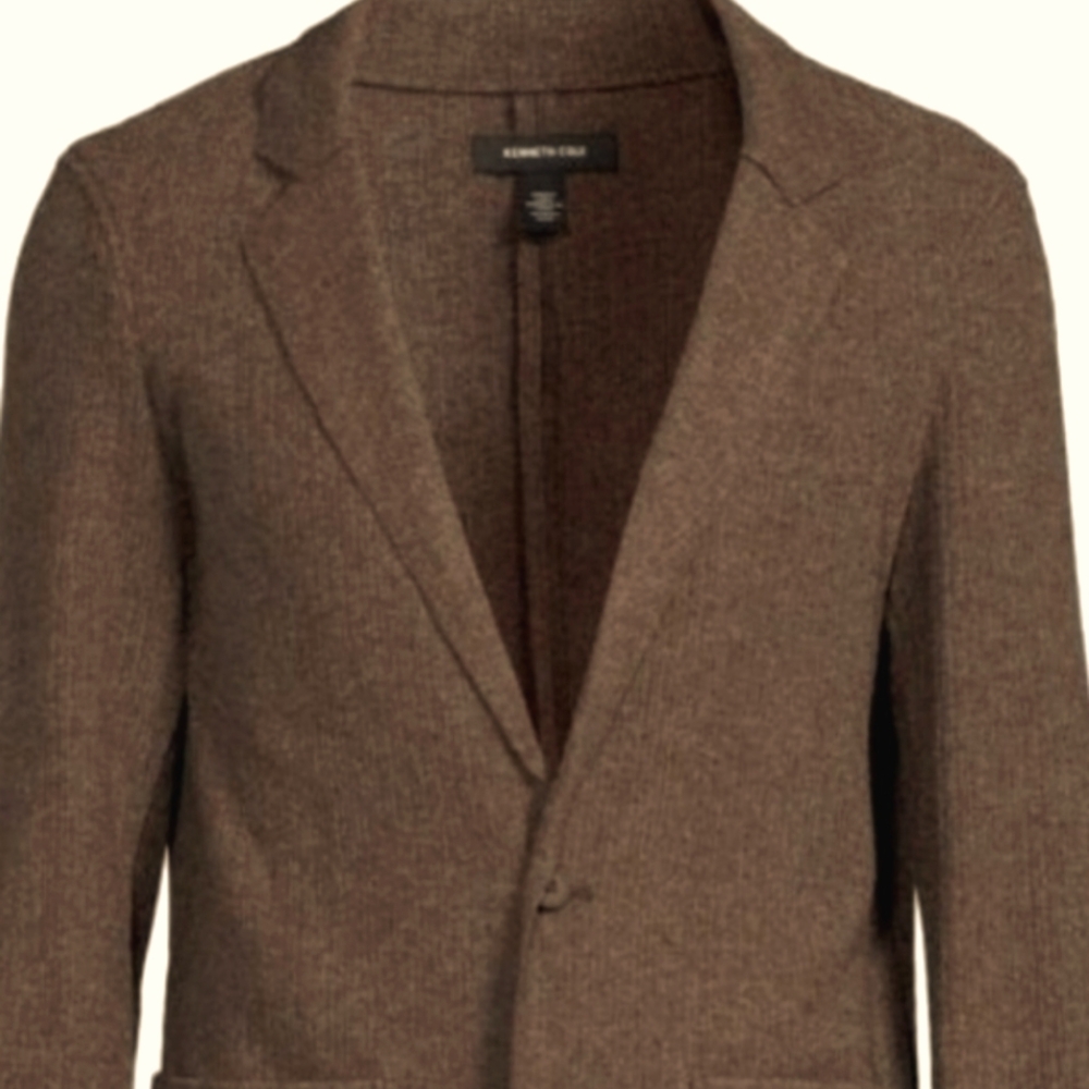 Kenneth Cole Dark Brown Men’s Cardigan - Size Medium NWT